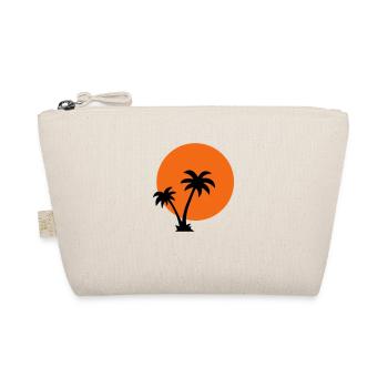Palm trees and sun - Organic Pouch - nature - Front
