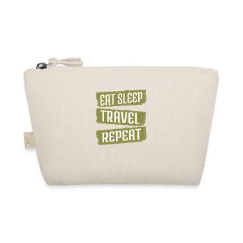 sea happy hiking vacation humor couple retirement - Bio-Täschchen - Natur - Vorne