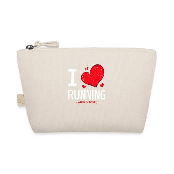 Ich liebe rennen Joker-Person Geschenk - Bio-Täschchen - Natur - Vorne