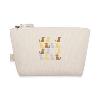 Pattern good sitting dogs - Organic Pouch - nature - Front