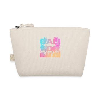 California Colorfull Palm Shirt - Organic Pouch - nature - Front