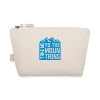 To the mountains quote - Organic Pouch - nature - Front