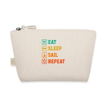 Eat Sleep Ship Repeat Sailor Skipper Captain Sailb - Bio-Täschchen - Natur - Vorne