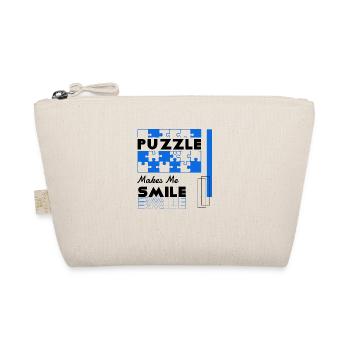 Puzzling Makes Me Smile Puzzle Jigsaw - Organic Pouch - nature - Front