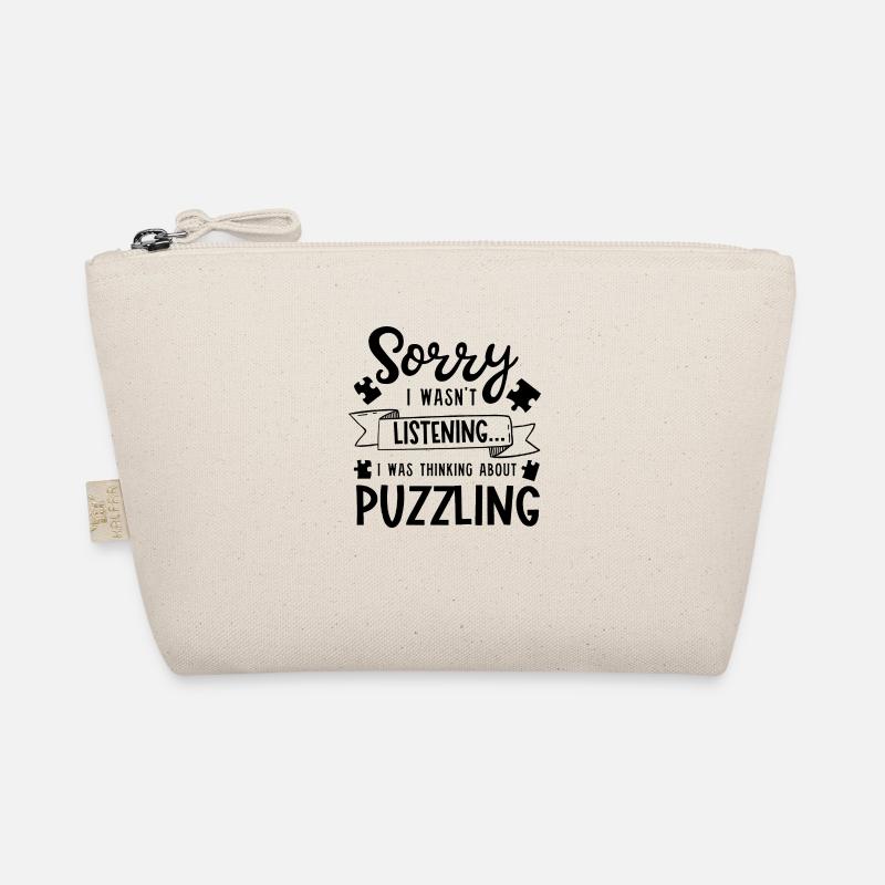 Thinking About Puzzling Funny Hobby Puzzle Jigsaw Organic Pouch
