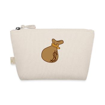 Dollar Symbol Money Bag - Organic Pouch - nature - Front
