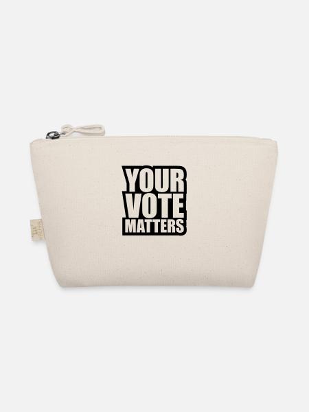 your vote matters Zitat - Bio-Täschchen - Natur - Vorne
