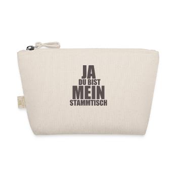 Stammtisch - Spruch - Bio-Täschchen - Natur - Vorne