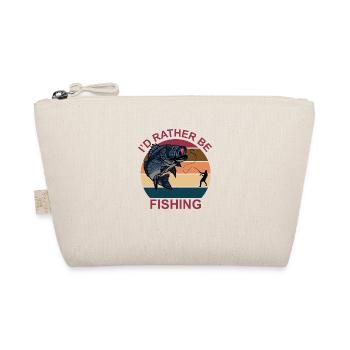 Angler Spruch Fischen Fischer Geschenksidee - Bio-Täschchen - Natur - Vorne