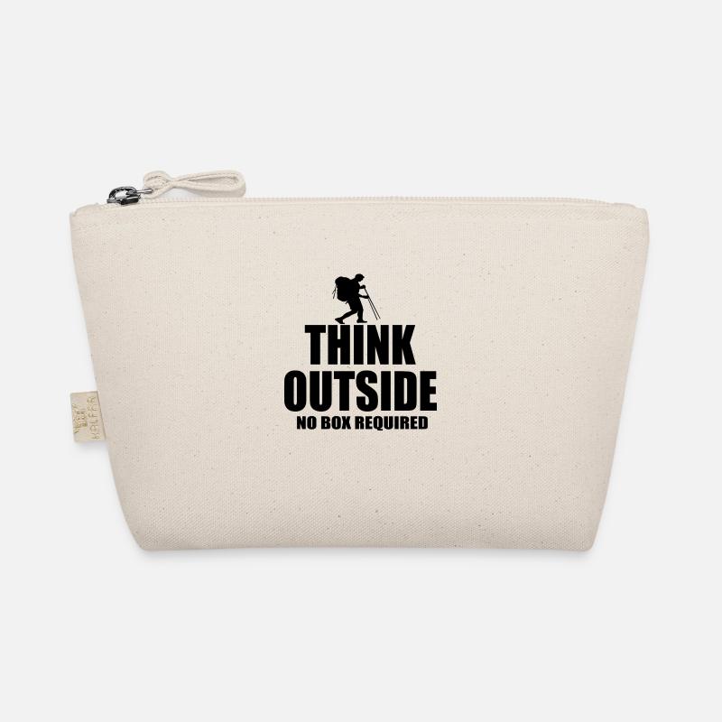 Think outside hiking quote Organic Pouch
