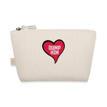 dump him Zitat Logo - Bio-Täschchen - Natur - Vorne