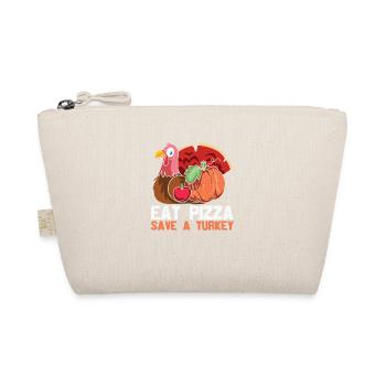 eat pizza save a turkey - Funny Turkey - Trousse biologique - nature - Devant