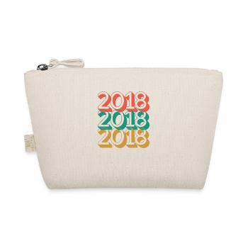 Anniversaire année 2018 / Vintage 2018 - Trousse biologique - nature - Devant