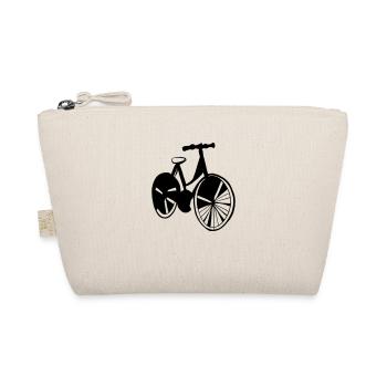 Bicycle Doodle Bicycles Cycling Vector 8 - Organic Pouch - nature - Front
