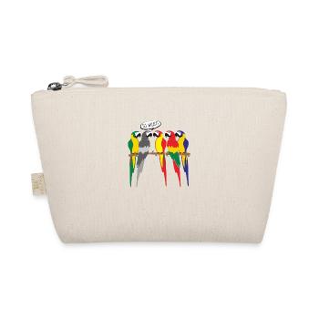 MONOCHROME BIRD PARROT - Organic Pouch - nature - Front