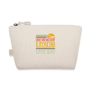 Distracted by Kayaking Canoe Paddling Kayak - Organic Pouch - nature - Front