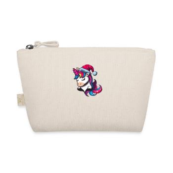 Festive Unicorn - Organic Pouch - nature - Front