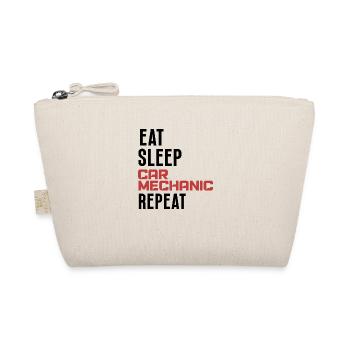 Eat sleep car mechanic repeat original gift garage - Trousse biologique - nature - Devant