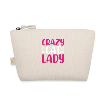 Crazy Cat Lady Funny Cat Lover Girl - Bio-Täschchen - Natur - Vorne