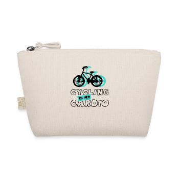 Cycling as Cardio Mobility Funny Saying Bicycle - Organic Pouch - nature - Front