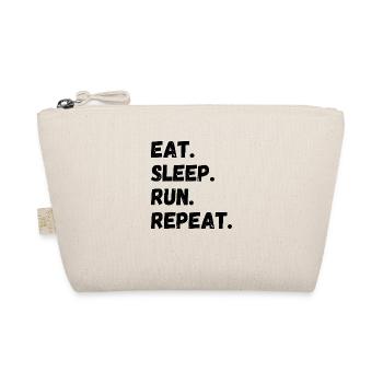 Eat Sleep Run Repeat - Bio-Täschchen - Natur - Vorne