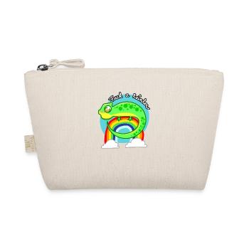 Chamäleon Regenbogen Wolken Cartoon - Bio-Täschchen - Natur - Vorne