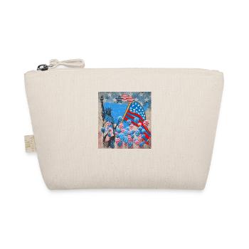 USA, celebrities and belts - Organic Pouch - nature - Front
