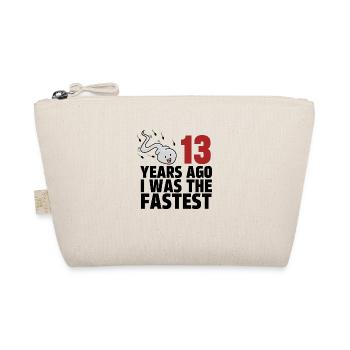 13 Years Ago I Was The Fastest - Organic Pouch - nature - Front