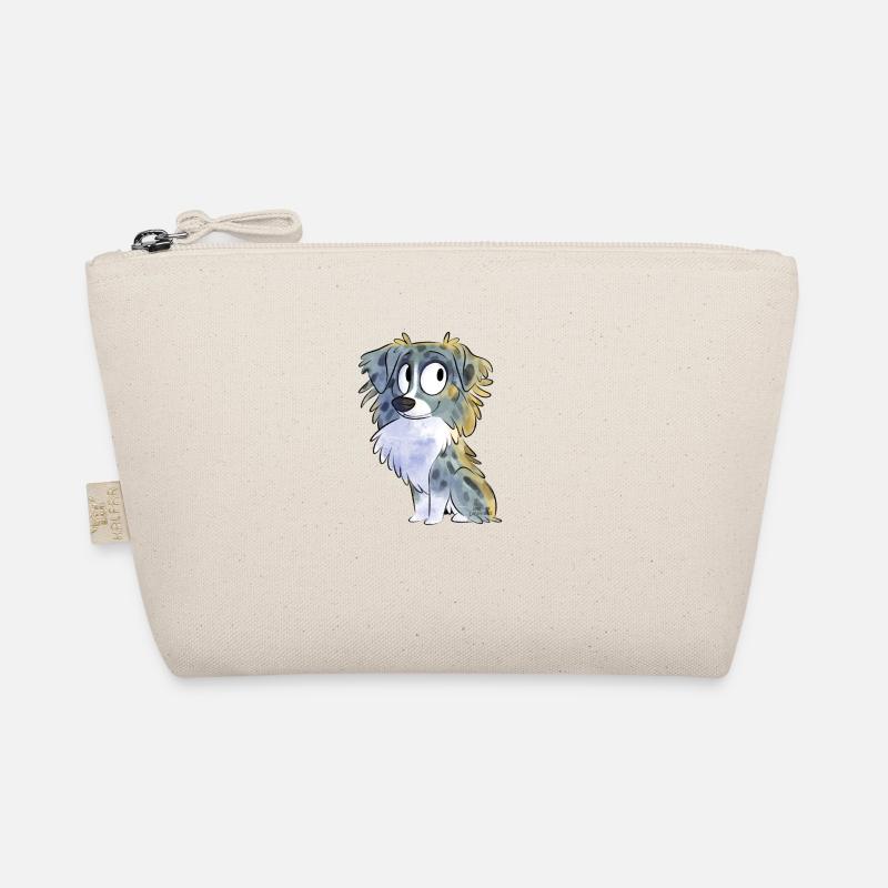 Chibi Australian Shepherd - Blue Merle Organic Pouch