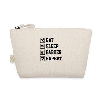 Eat Sleep Garden Repeat Gardening Gardener Horticu - Bio-Täschchen - Natur - Vorne