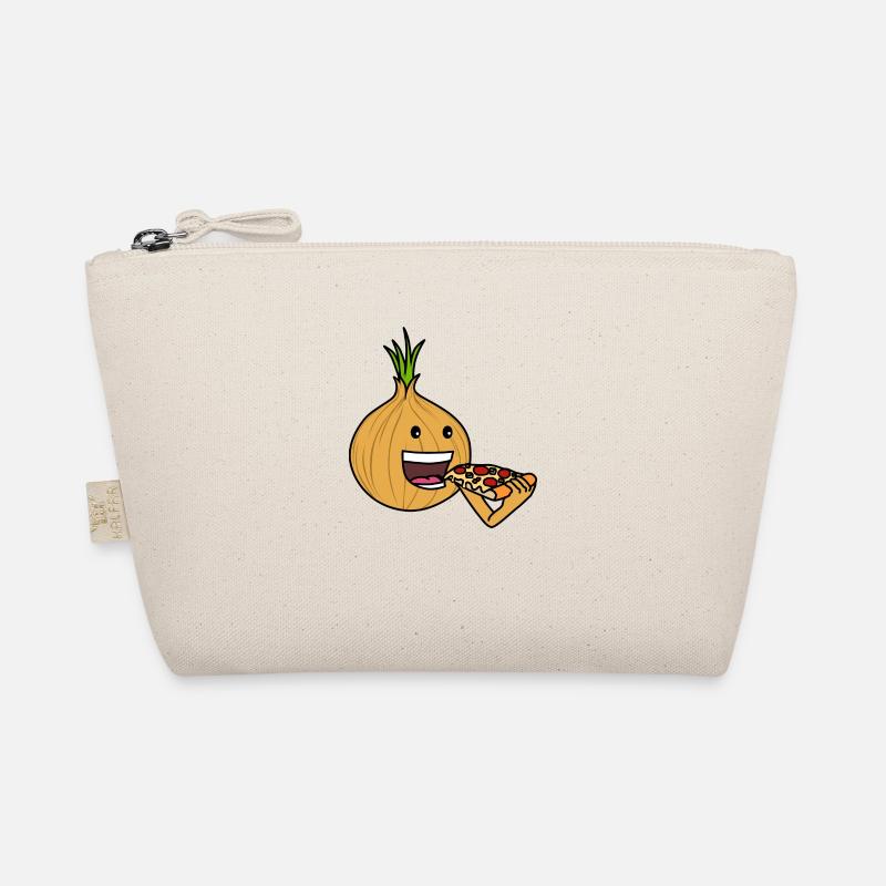 Onion Eating Pizza With Onion Ironic Food Chef Organic Pouch