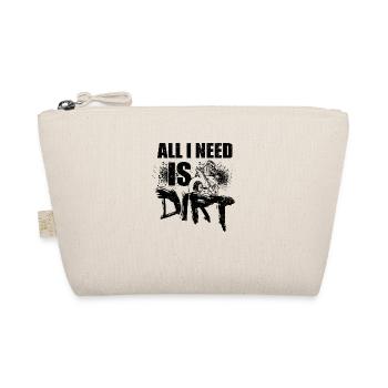 All I Need Is Dirt Motocross Enduro Dirt Biker Mot - Bio-Täschchen - Natur - Vorne