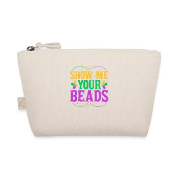 Show Me Your Beads Mardi Gras Parade - Organic Pouch - nature - Front
