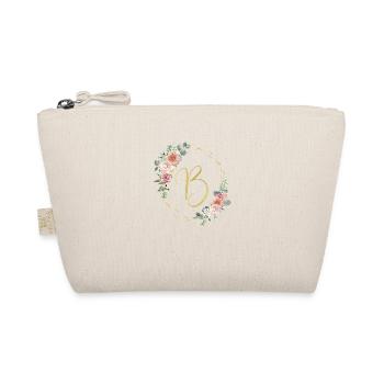 Monogramme B Floral personnalisable - Trousse biologique - nature - Devant