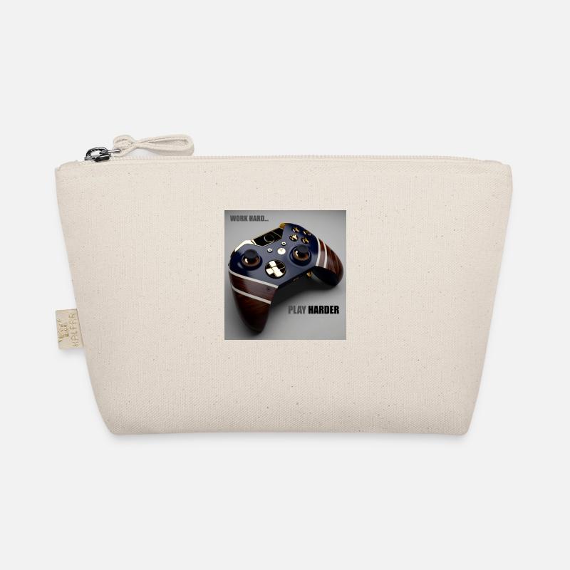 Game Controller Work Hard Gift Organic Pouch