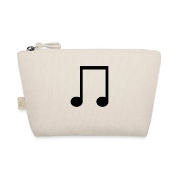 Eighth note symbol to design yourself - Organic Pouch - nature - Front