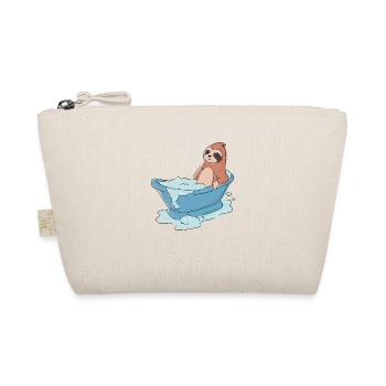 Lazy Sloth Bath Tub Relaxing Cute Sloth - Organic Pouch - nature - Front