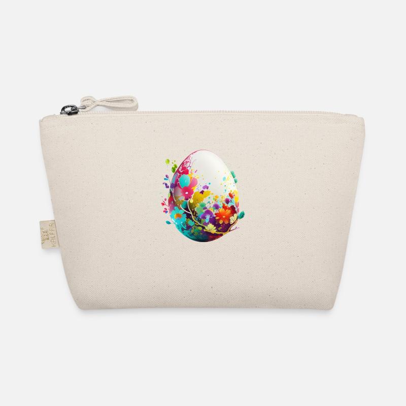 Colorful Easter egg and spring decoration Organic Pouch