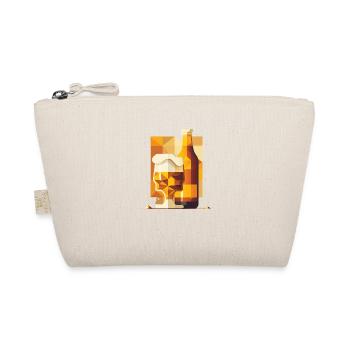 Verre à bière abstrait et bouteille de bière - Trousse biologique - nature - Devant