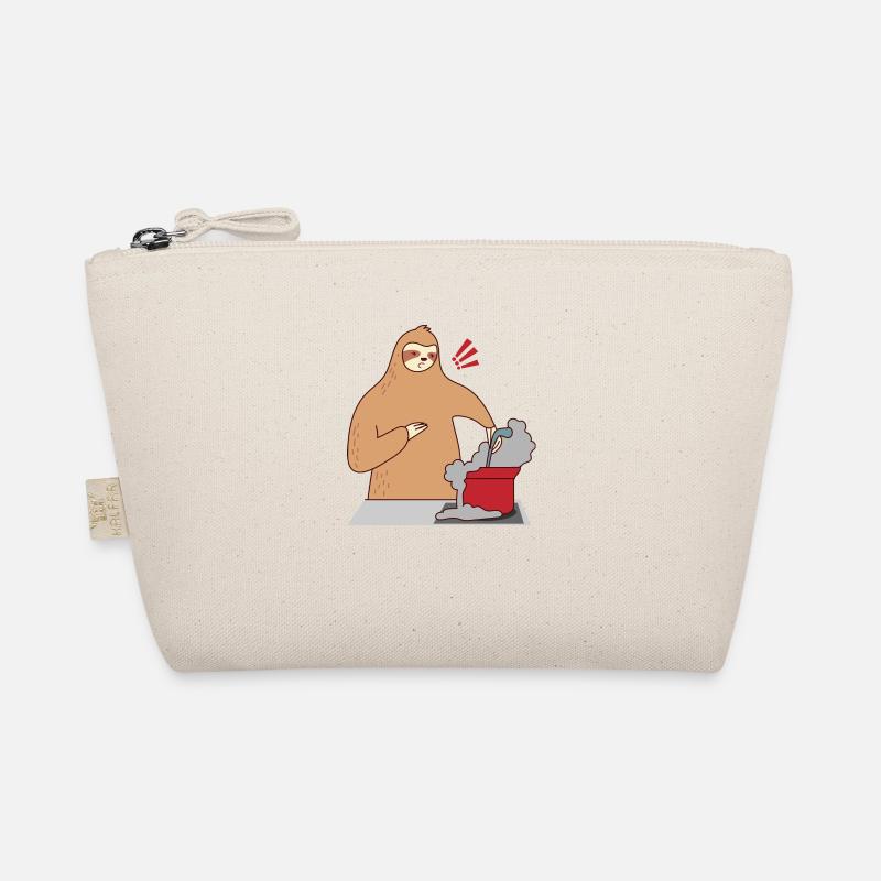 Sloth Cooking Falling Asleep Ironic Cute Sloth Organic Pouch