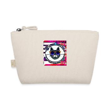 Funny Summer Cat logo - Organic Pouch - nature - Front