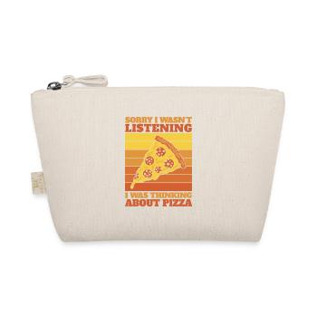 Pizza Retro - I think of pizza - Organic Pouch - nature - Front