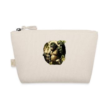 Cool gorilla in the jungle with beer - Organic Pouch - nature - Front