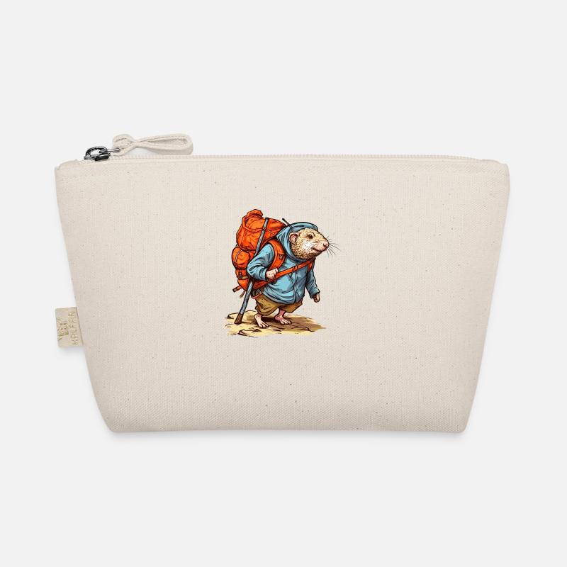 Mole rat goes on a hike Organic Pouch