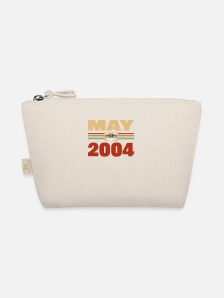 19. Geburtstag Mai Jahrgang 2004 Geschenkidee - Bio-Täschchen - Natur - Vorne