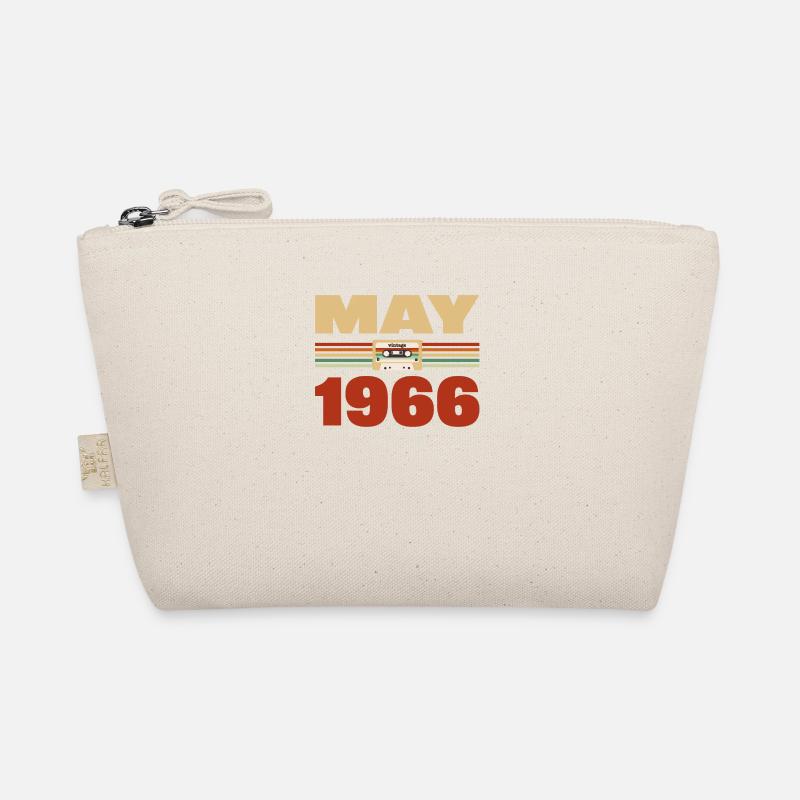 57th Birthday May Vintage 1966 Gift Idea Organic Pouch