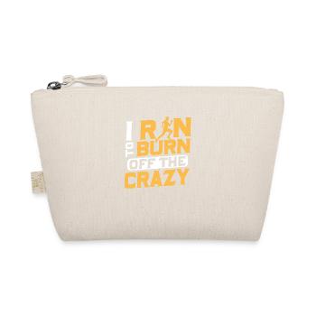 I Run To Burn Of The Crazy Running Marathon Trail - Organic Pouch - nature - Front