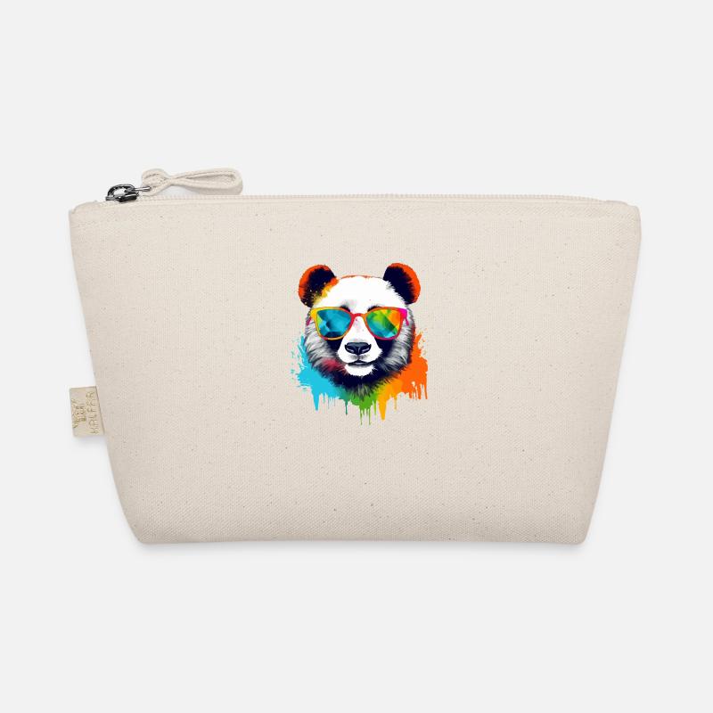 Cooli der Panda mit Brille Bio-Täschchen