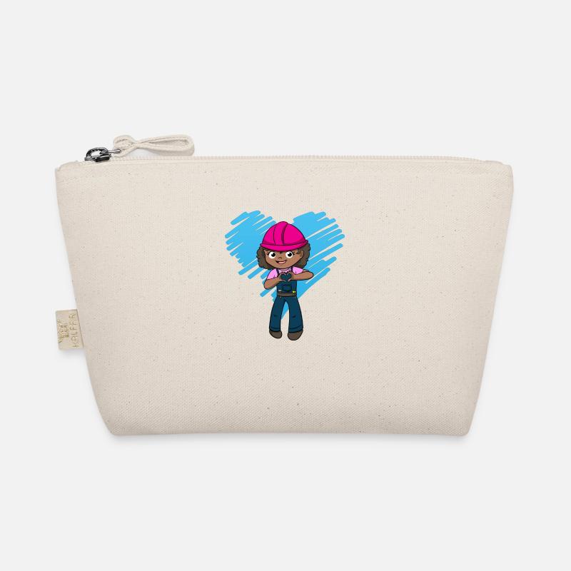 Excavator Construction Site Construction Worker Girl I Gift Organic Pouch