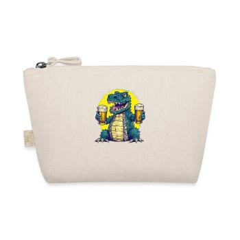 Cool crocodile with beer - Organic Pouch - nature - Front
